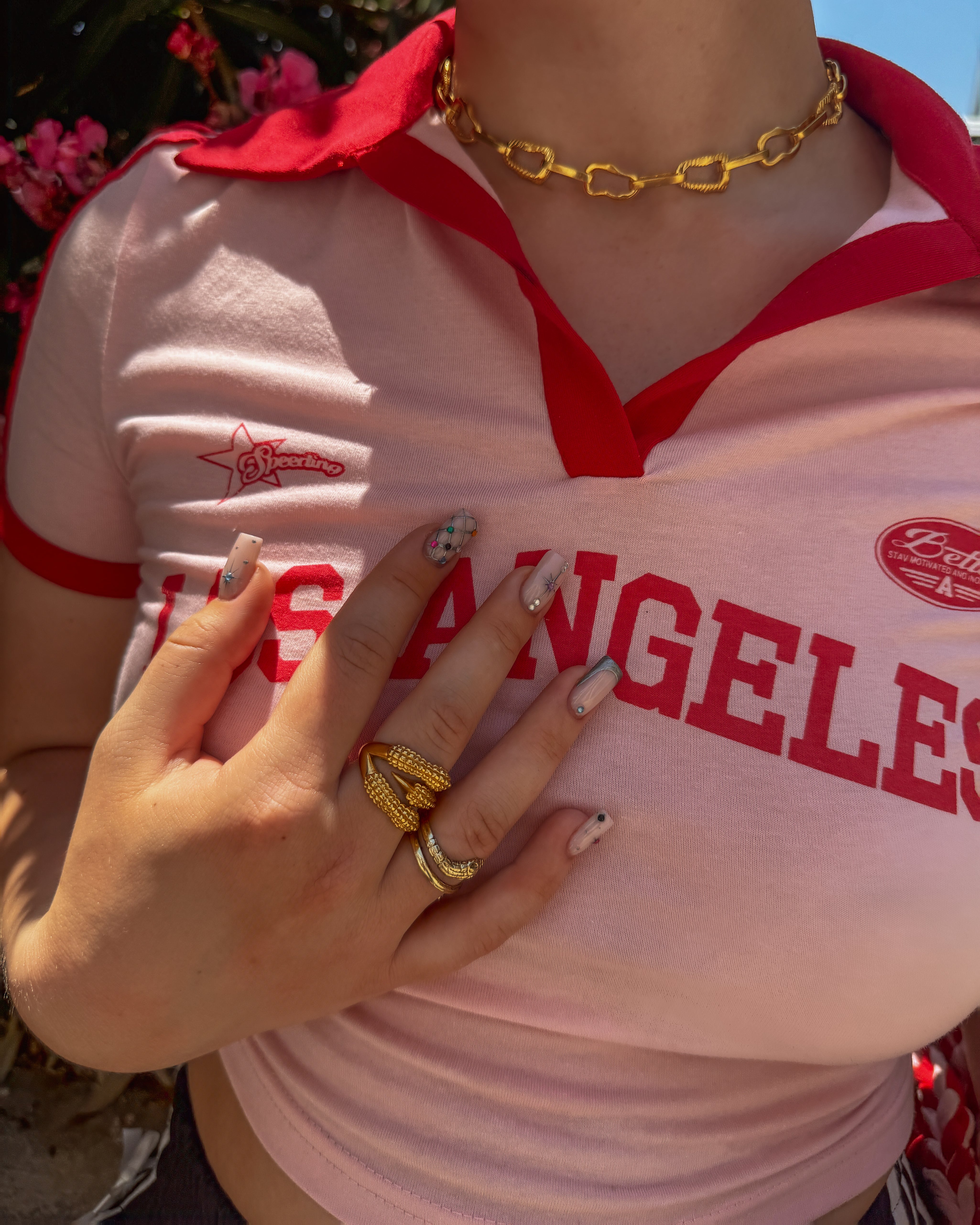 Grzechotnik pozłacany pierścionek wielorozmiarowy