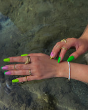 Smok pozłacany pierścionek