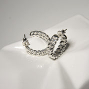 Srebrne Chains kolczyki