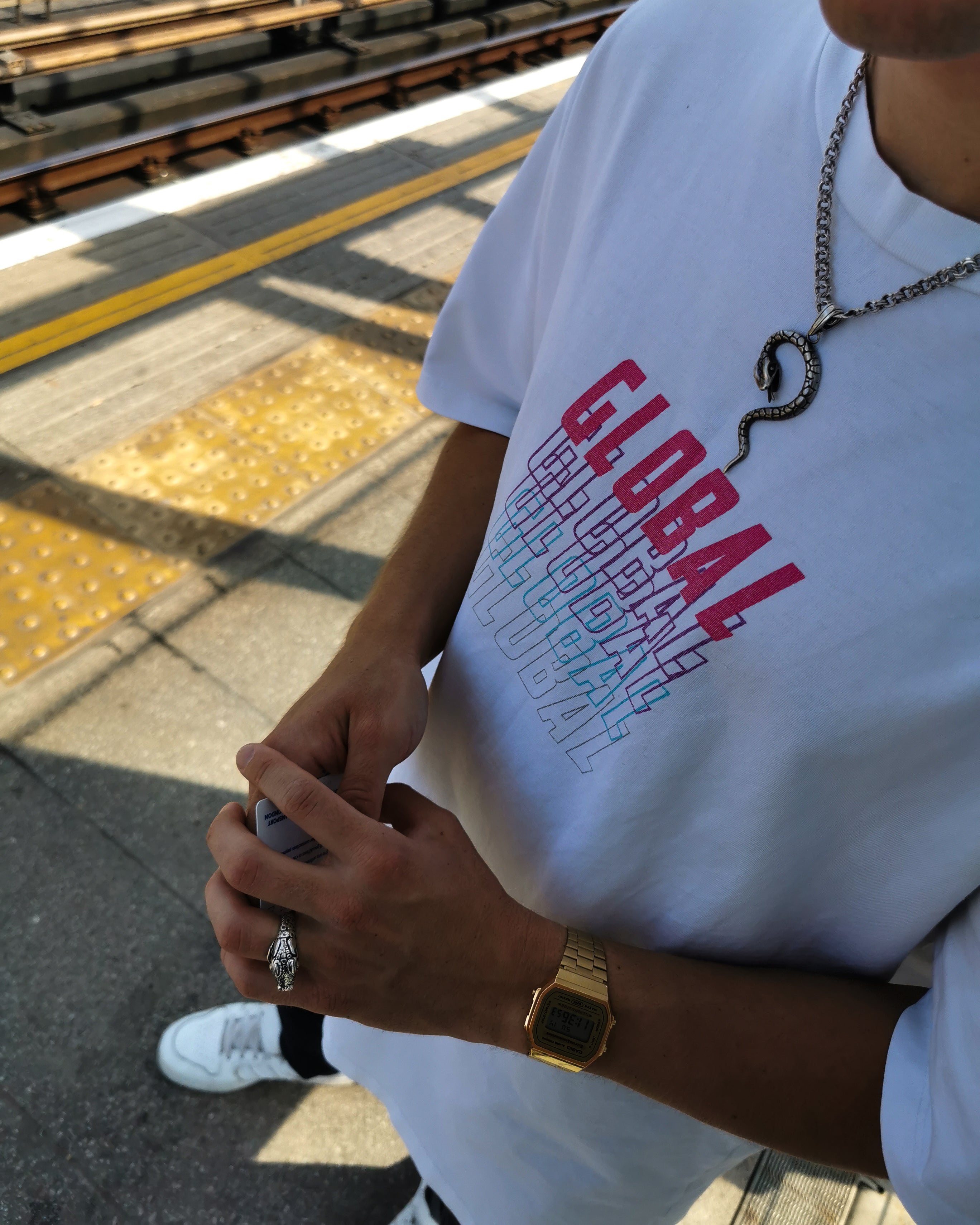 Łańcuch srebrny Garibaldi - 45 cm - 5,4 mm