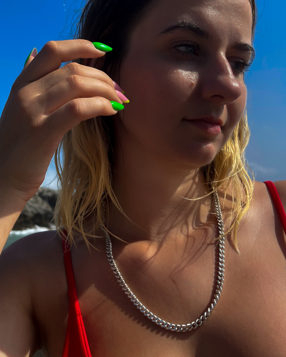 Ciężka Pancerka Vintage Srebro 925 6,2mm - 57cm