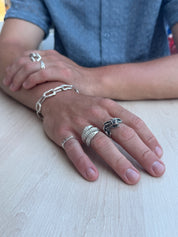 Nietypowa bransoletka srebro 925