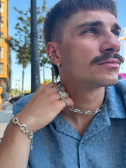 Nietypowy naszyjnik srebro 925