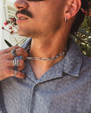 Nietypowy zestaw bransoletka i naszyjnik srebro 925