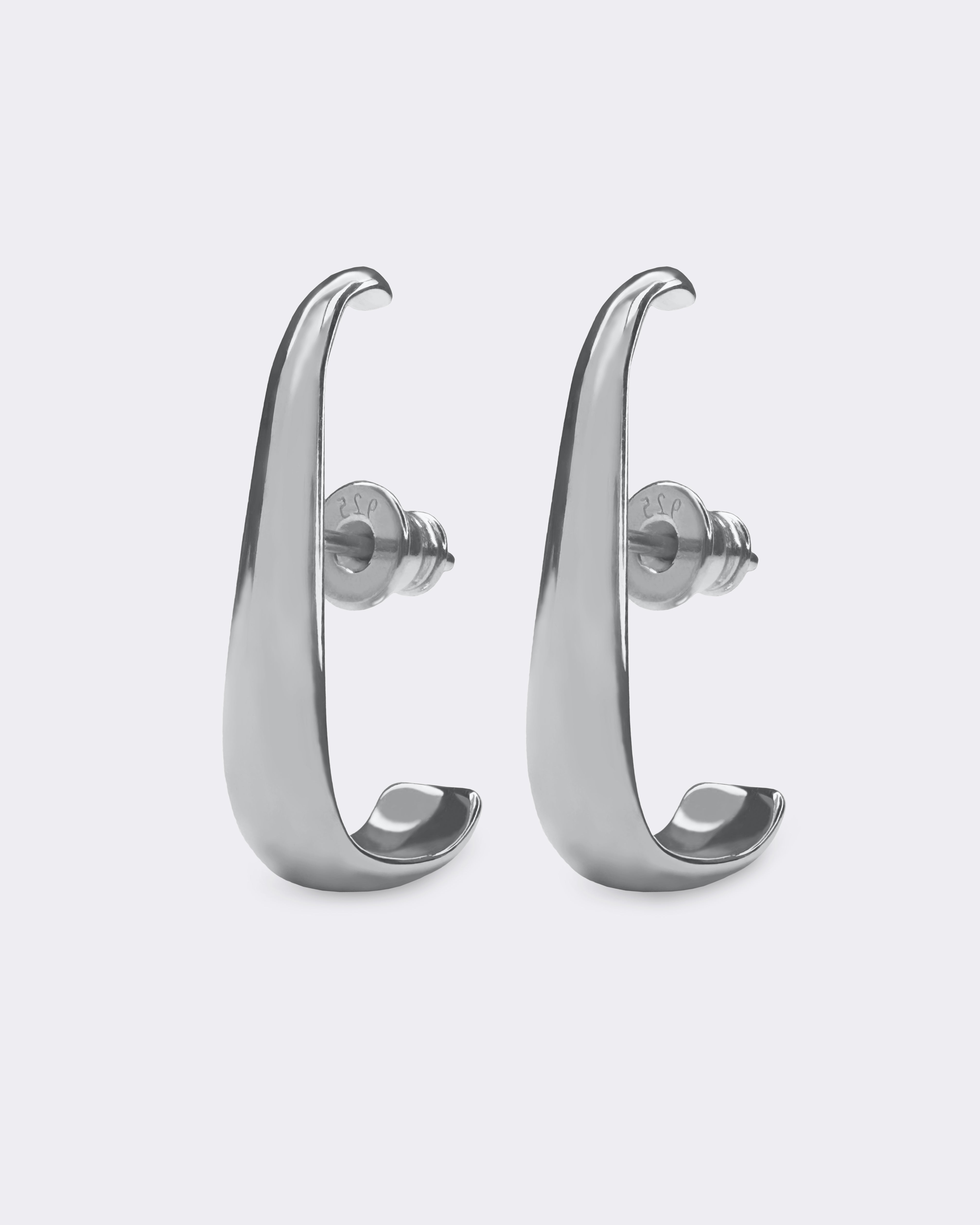 Pozłacane Kolczyki SWING srebro 925