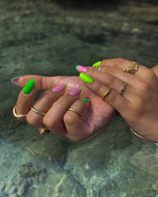 Pierścionek na kłykcie - knuckle ring - pozłacany