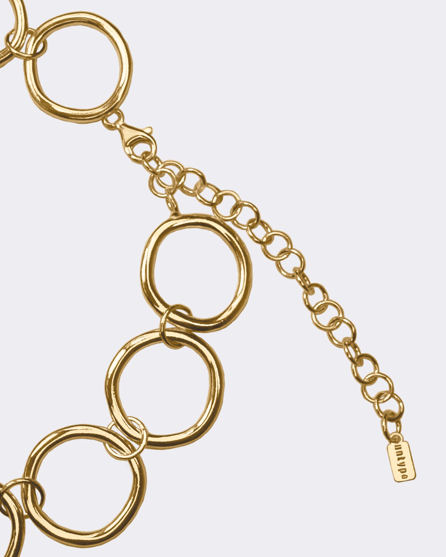 Naszyjnik pozłacany łańcuch koła choker z przedłużką