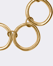 Naszyjnik pozłacany łańcuch koła choker z przedłużką