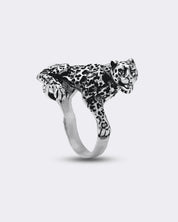 Pantera srebrny pierścionek