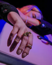 Pantera pozłacany pierścionek