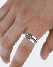 Srebrna obrączka wielorozmiarowy pierścionek