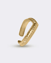 Serce pozłacany srebrny pierścionek wielorozmiarowy