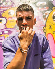 Srebrna dmuchana bransoletka Miami Cuban 16,4 mm