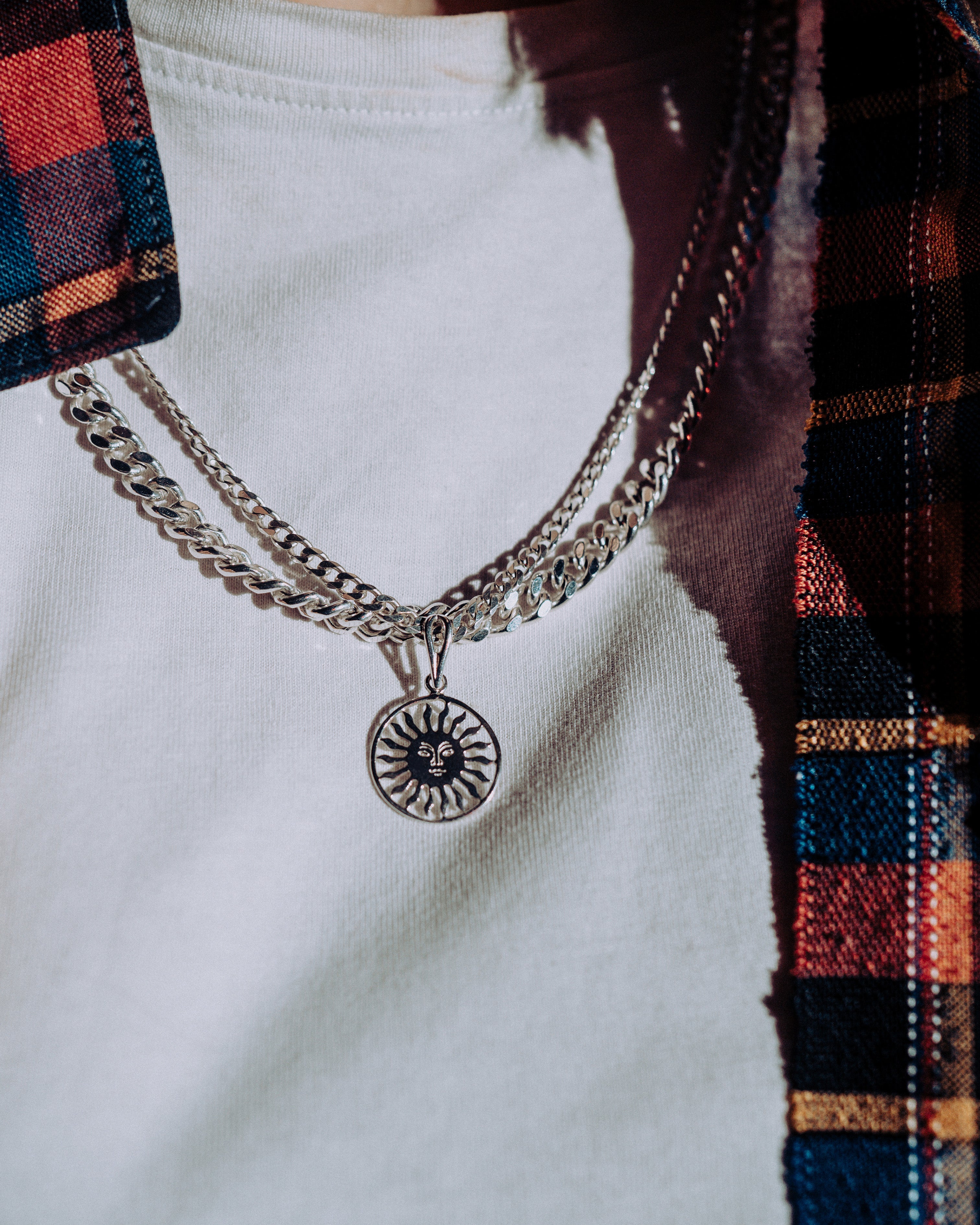 Klasyczny Srebrny Łańcuch Pancerka 3.6mm