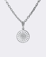 Słońce srebrna zawieszka Unisex