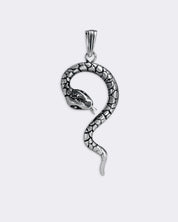 Nagini wąż srebrna oksydowana zawieszka