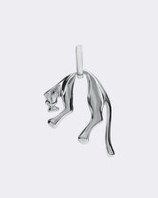 Dziki kot pantera srebrna zawieszka