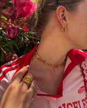 Heavy Rope pozłacana nausznica