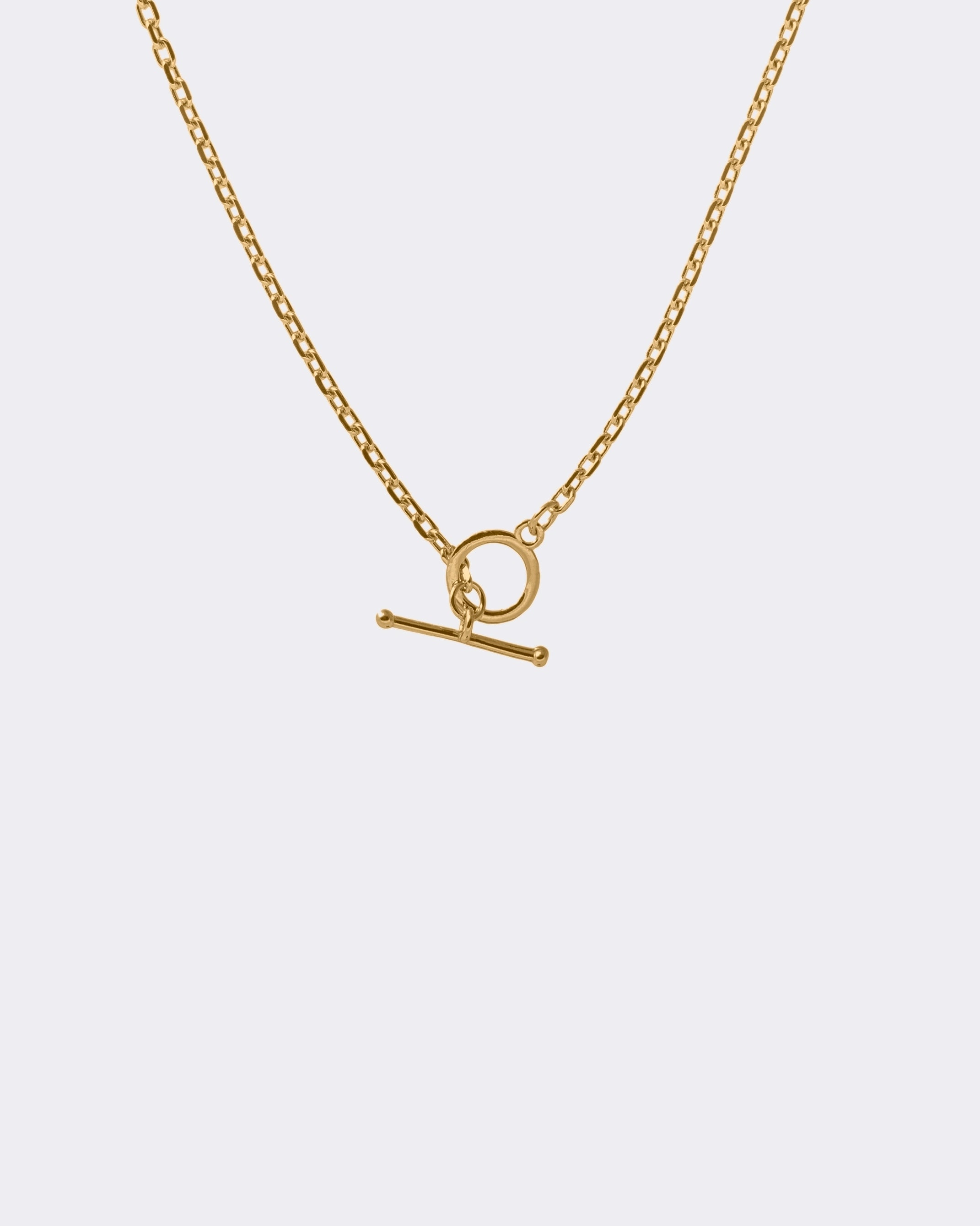 Pozłacany łańcuszek Anker Tygiel - 43 cm - 2 mm