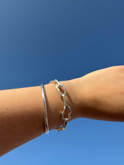 Nietypowy zestaw bransoletka i naszyjnik srebro 925