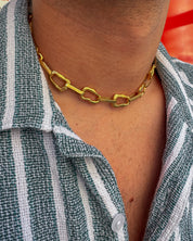 Nietypowy naszyjnik pozłacane srebro 925