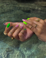 Pierścionek na kłykcie - knuckle ring - pozłacany