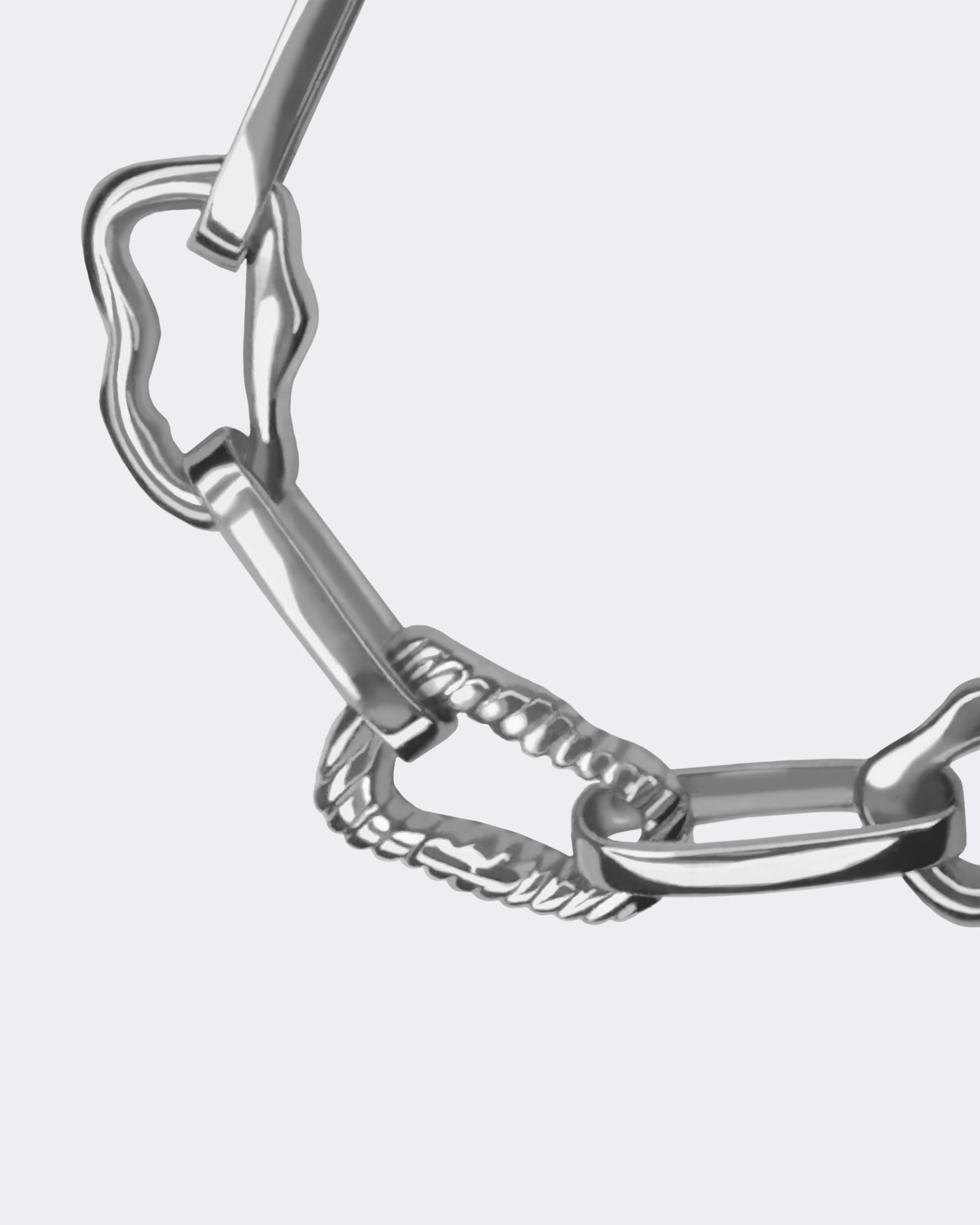 Nietypowa bransoletka srebro 925