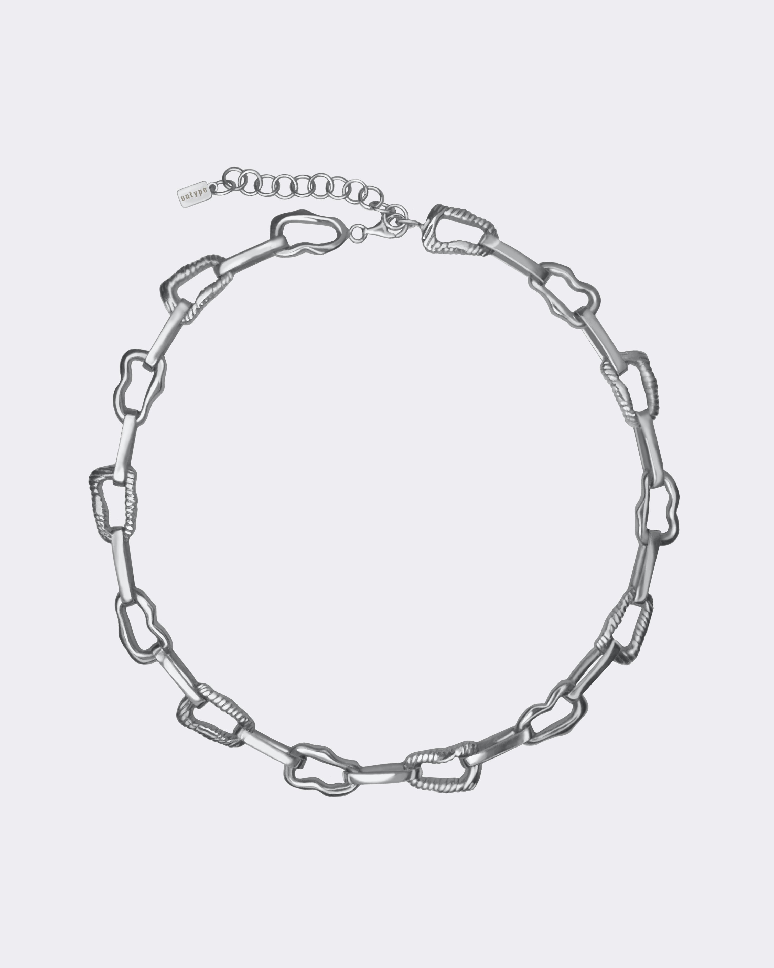 Nietypowy zestaw bransoletka i naszyjnik srebro 925