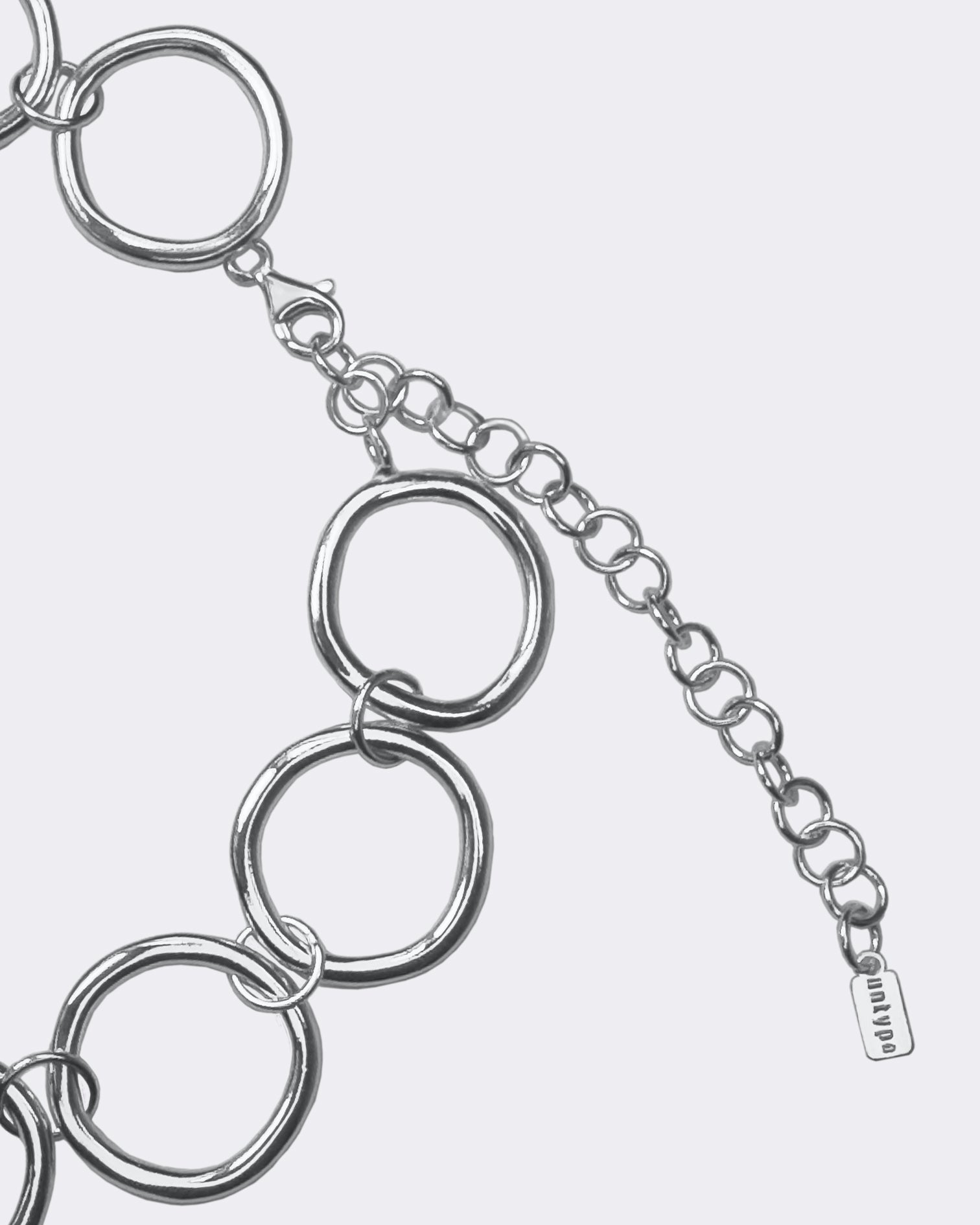 Naszyjnik srebrny łańcuch koła choker z przedłużką