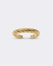 Pierścionek na kłykcie - knuckle ring - pozłacany