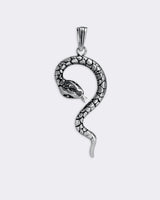 Nagini wąż srebrna oksydowana zawieszka