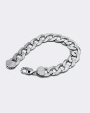 Srebrna bransoletka pancerka 925 - 14 mm